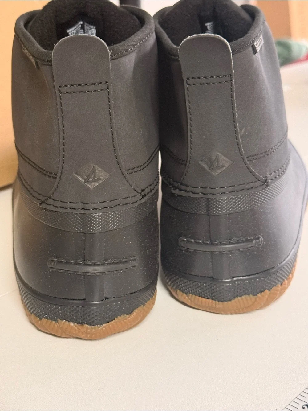Sperry Breakwater Duck Boots Black Size 12 Men’s Waterproof Rain Boots New